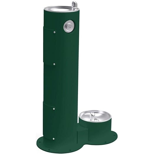 Pedestal Ftn & Dog Bowl, Fr,Evg
