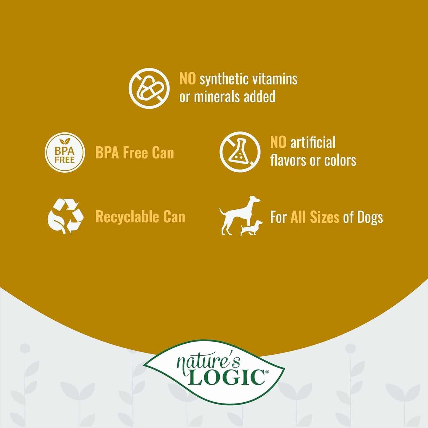 Nature's Logic Grain-Free Canned Dog Food - 95% Animal Proteins - 100% Natural Wet Dog Food Cans - No Common Allergens - All Life Stages - Ideal for Sensitive Dogs - Chicken (13.2 oz, 12 pack)