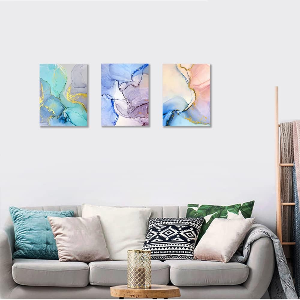 Abstract Wall Decor For Living Room Large Size Canvas Wall Art Paintings For Bedroom Colorful Color Abstract Wall Artworks Pictures For Office Decor Bathroom Home Decorations Art 3 Piece 20x28