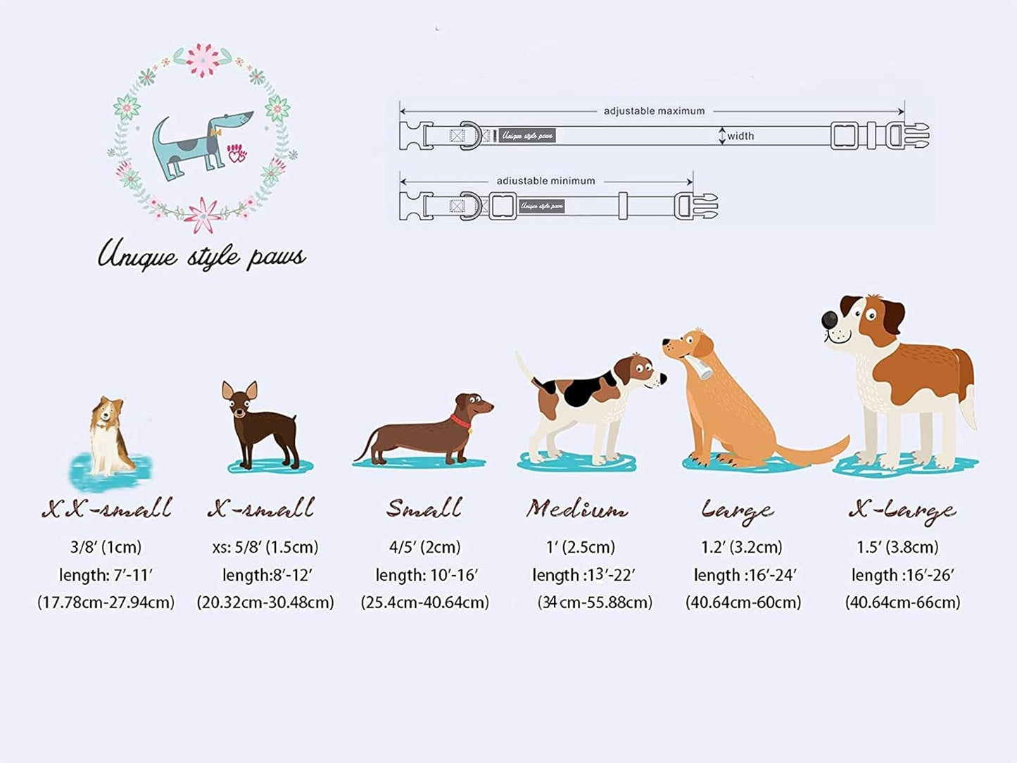 Unique Style Paws Halloween Day Dog Collar with Bow Bone Pumpkin Cotton Dog Collars for Small Medium Large Dogs