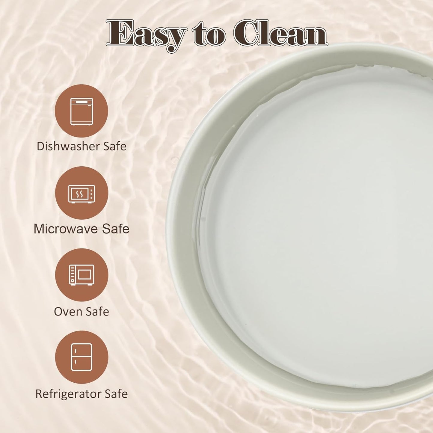 SPUNKYJUNKY Ceramic Dog Bowls Set with Acacia Wood Stand - Raised Dog Food and Water Bowl for Small Dogs (13.52 OZ, Gray)