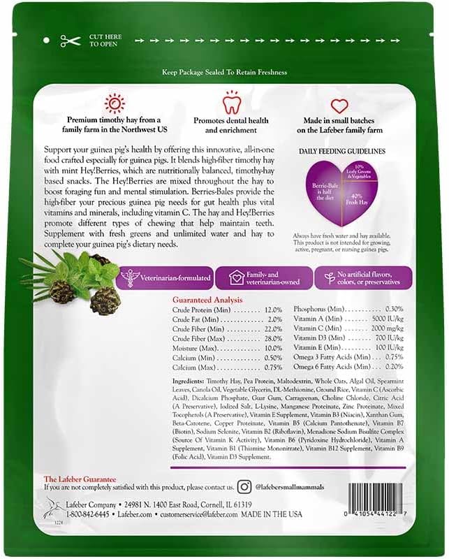 LAFEBER'S Berrie-Bale Mint for Guinea Pigs 1 lb