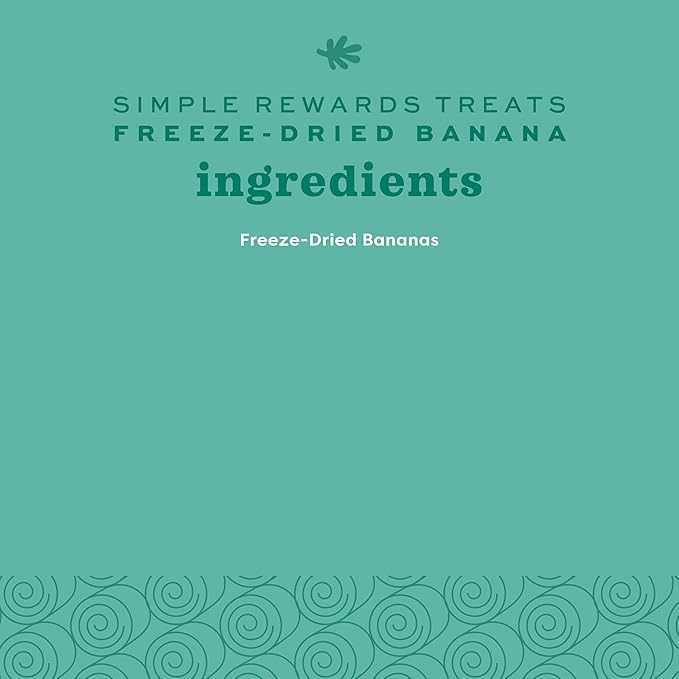 Oxbow Simple Rewards Small Pet Treats, Banana, Freeze Dried Fruit, Guinea Pig & Bunny Treats, Healthy Pet Fruit Snack for Rabbit & Guinea Pig, Freeze Dried Bananas, 1 oz Bag