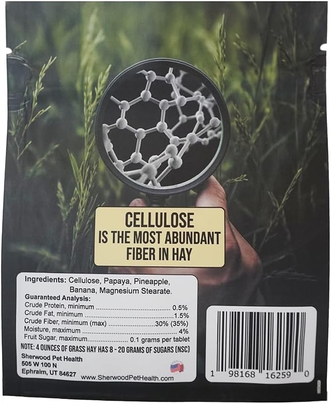 Sherwood Pet Health Snackies for Chinchillas, Rabbits & Guinea Pigs, Grain-Free, Real Fruit, Low Sugar and High in Fiber Treats in Multiple Flavors