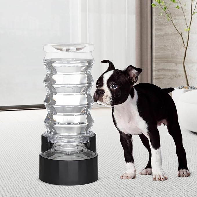RIZZARI 8L Dog Water Bowl Dispenser:Spill Resistant Multi Pet Solution | Cleaner Drinking Water / Dishwasher Safe Bowl / Auto-Refill with No Pump / Spill Resistant / No Electricity