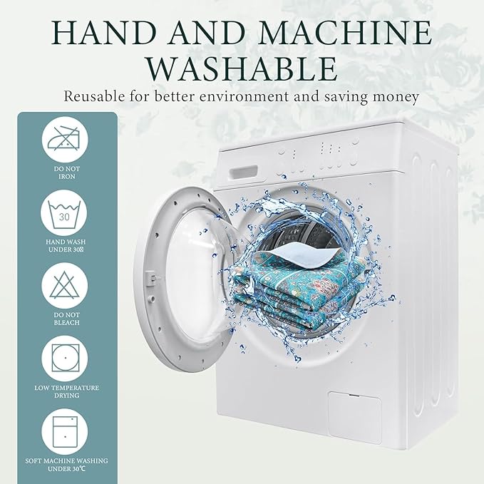 Homimp Guinea Pig Cage Liners, 2 Pack Washable Pee Pads for Dogs, Waterproof & Leakproof Puppy Pee Pads, Super Absorbent Reusable Bedding with Anti-Slip Backing for Rabbit,Bunny,Hamster, Blue, 24"x47"