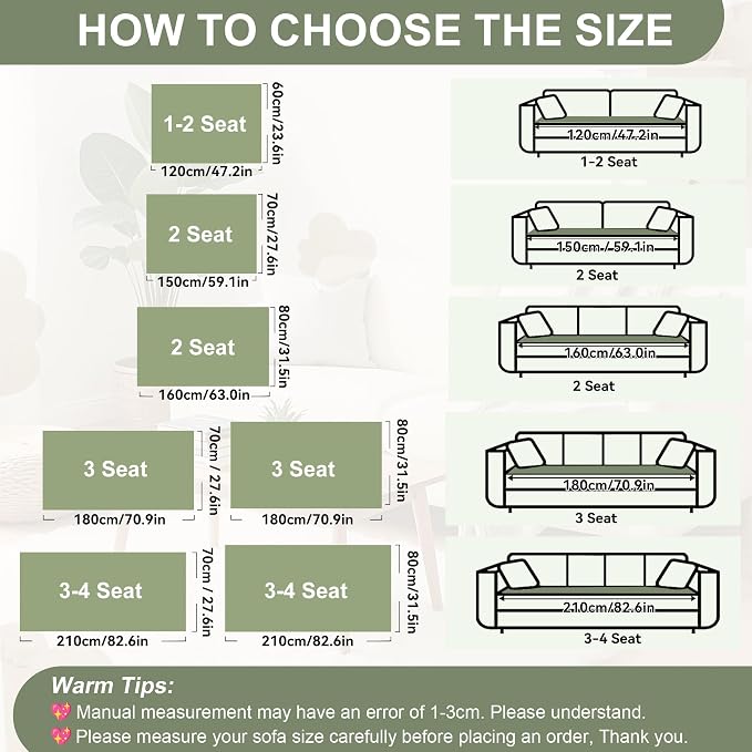 OTOB Dog Couch Covers for 3 Cushion Washable Non Slip Plush Pet Friendly Bed Mat Sofa Cover for Dogs, All Seasons Cozy Soft Fuzzy Furniture Protector Sofa Slipcovers (Matcha Green, 27.6" x 59.1")