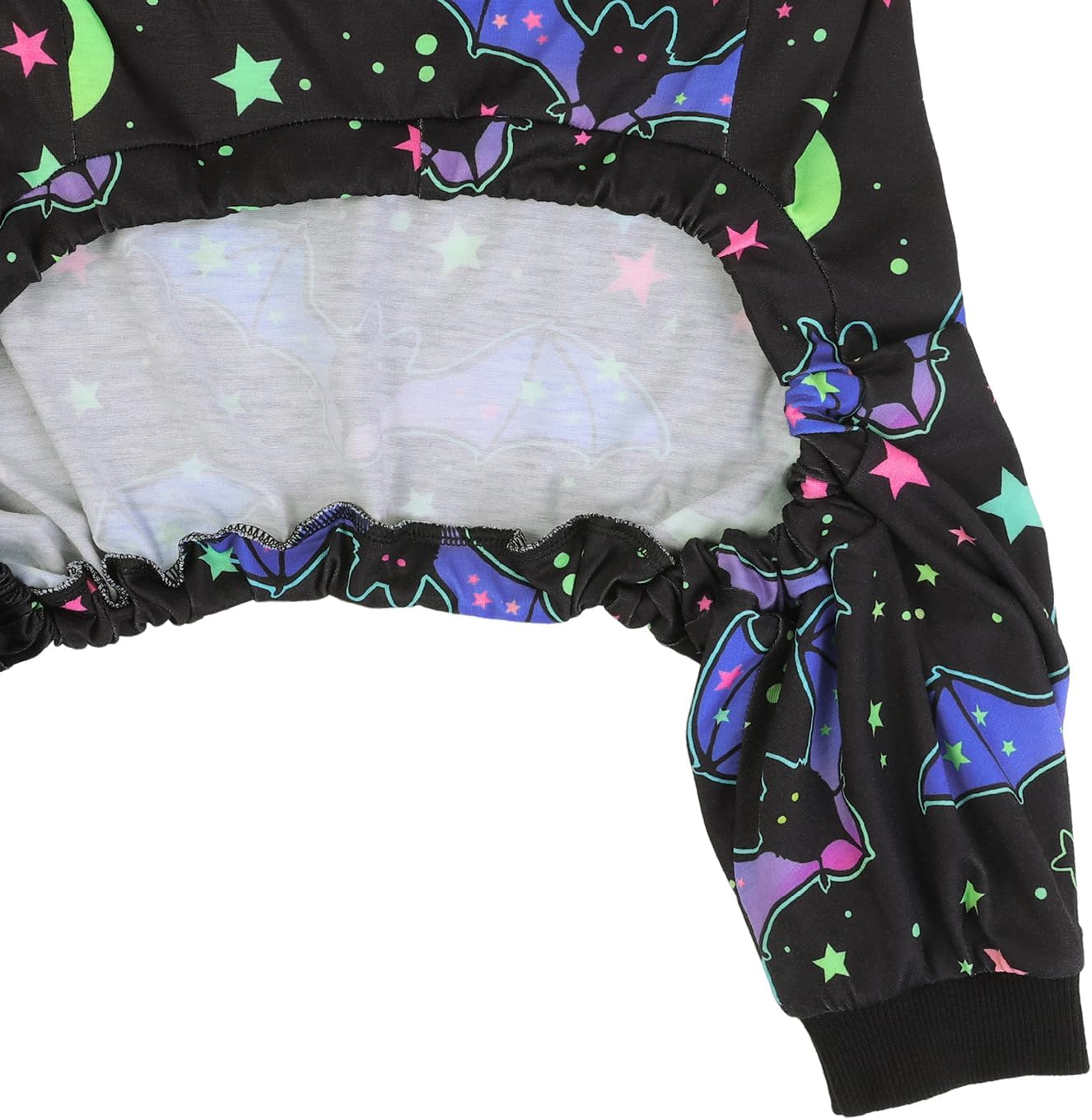 HDE Dog Pajamas One Piece Jumpsuit Lightweight Dog PJs Shirt for M-3XL Dogs Starry Bats - 3XL