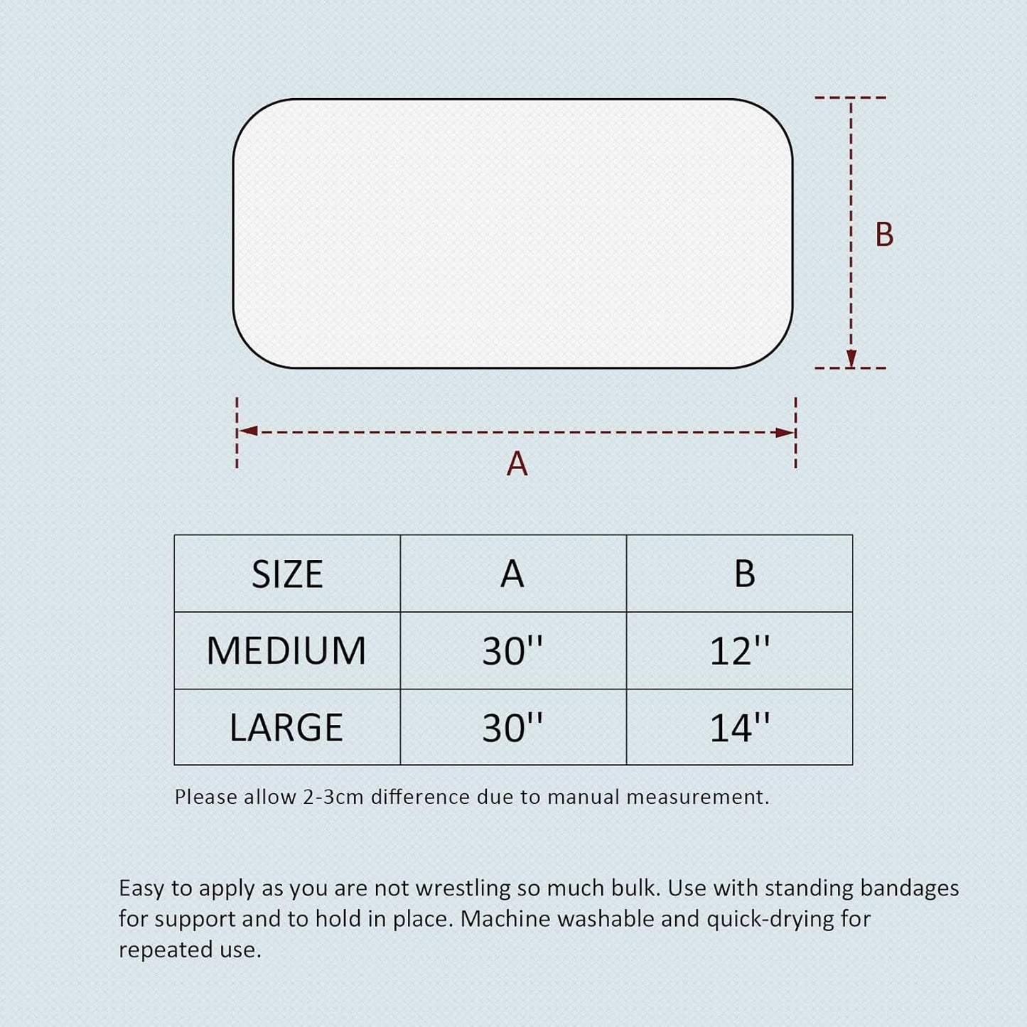 Harrison Howard Medicine-Retaining Shock-Absorbing Pressure Sores Prevention Quilted Leg Wraps for Horse Set of 4-Navy L