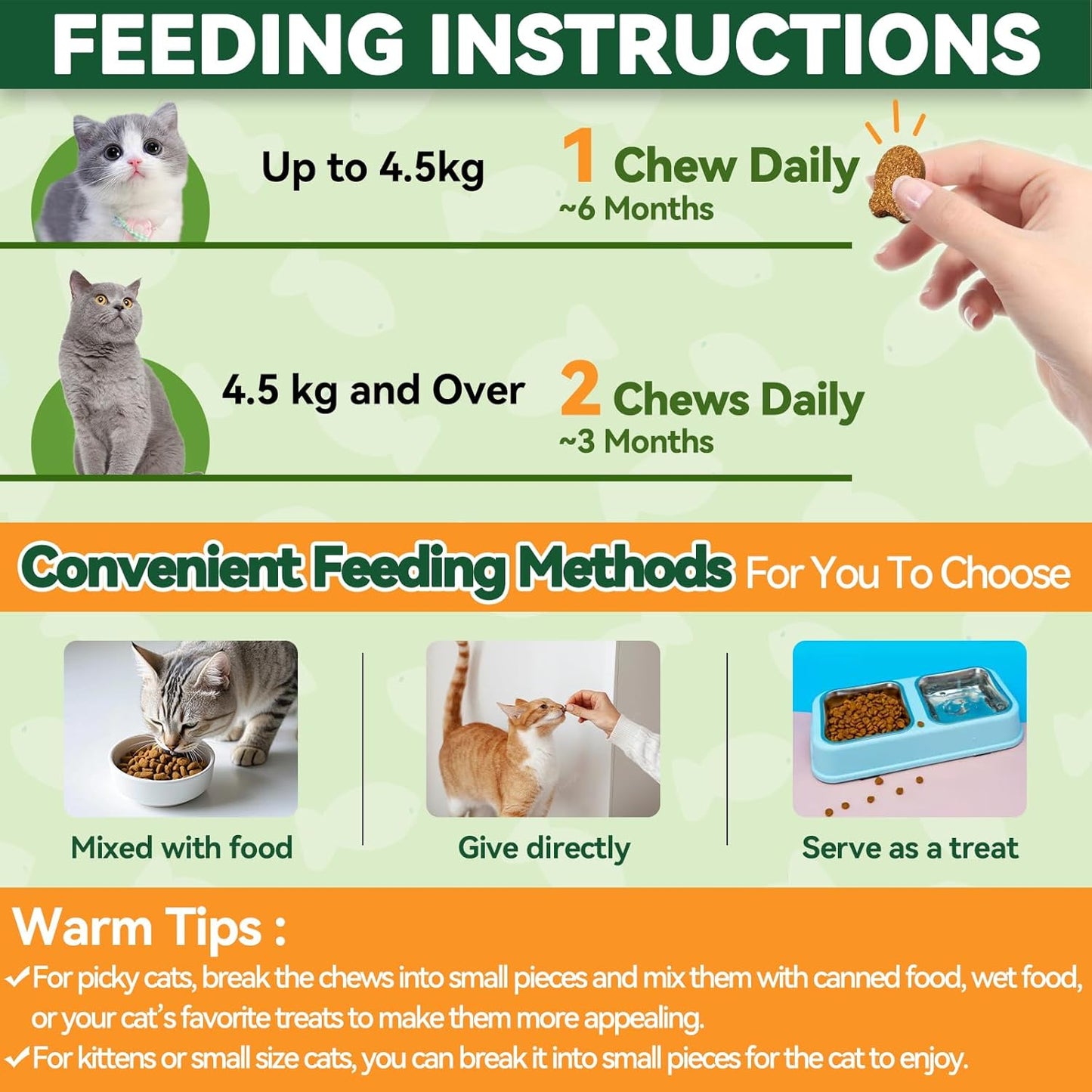 Flea and Tick Treatment for Cats - 200 Chews Flea and Tick Prevention for Cat Chewables - Flea Treatment for Cats All Breeds & Ages - Natural Cat Fleas and Ticks Defense - Chicken Flavor