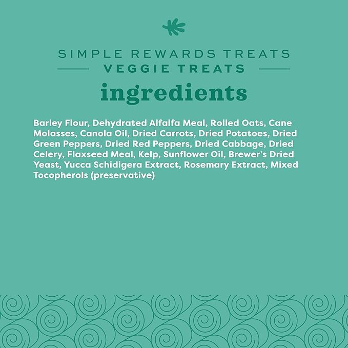 Oxbow Animal Health Simple Rewards Veggie Treats, Carrots & Bell Pepper Guinea Pig & Bunny Treats, Pet Snack for Rabbit & Guinea Pig, Made with Oxbow Hay, Alfalfa for Rabbit, 3 oz Bag