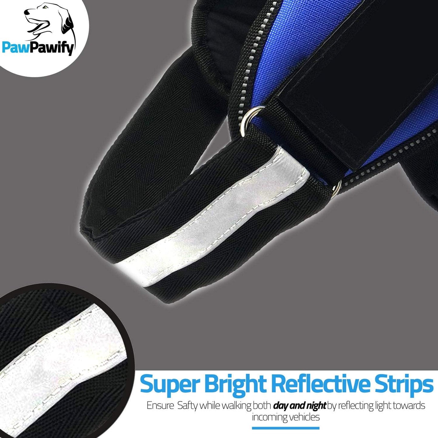 PawPawify Custom No Pull Dog Harness with Name and Phone Number, Heavy Duty Personalized Pet Vest to Prevent Tugging, Pulling, or Choking, Training and Walking (Green, XXL (85-140 LBS))