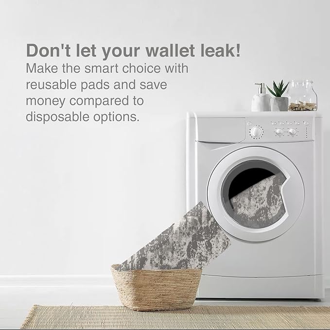 PUPIBOO Washable Pee Pads for Dogs and Cats - Super Absorbent Reusable Puppy Training Pads - 100% Waterproof, Leak-Proof & Non-Slip Whelping Pads for Pet Housebreaking