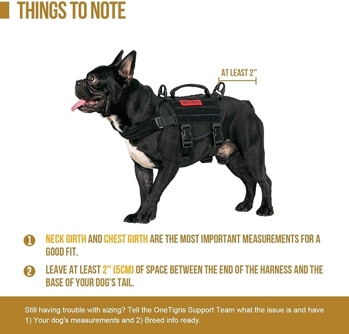 OneTigris Tactical Dog Harness XS Small Dog Vest with Handle | Military XS dog harness with vertical control handle. Soft fleece padding & quick-release. Ideal for training & walks.