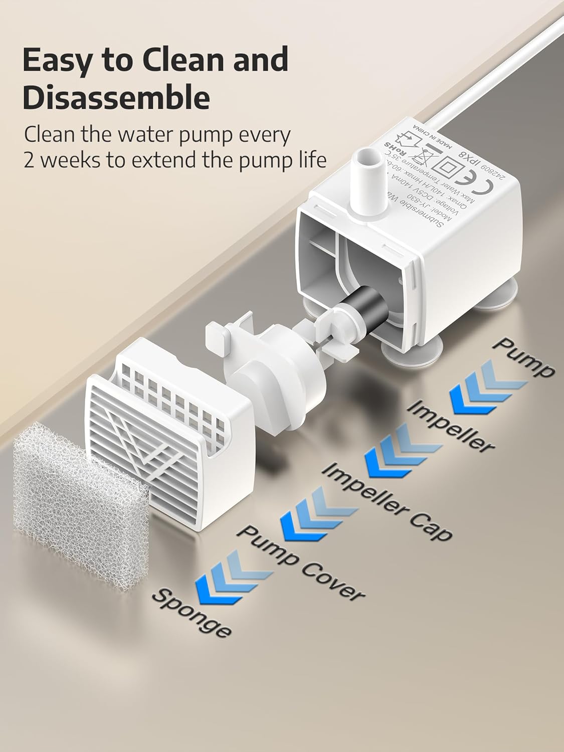 3.4Gal Dog Water Fountain for Large Dogs, Extra Large Stainless Steel Pet Water Fountain, Round Dog Water Bowl Dispenser with Metal Handle, Water Level Window for Multi Pet Home(Water Pump)