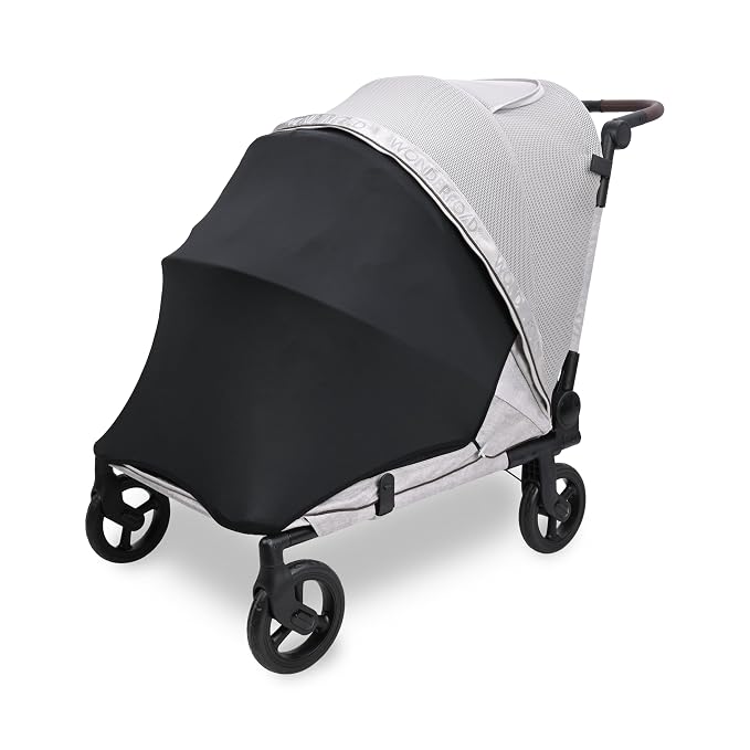 WonderFold Hudson Pet Stroller for Large Pets - super FLATFOLD: Even the Wheels Fold In - GRAY, LARGE