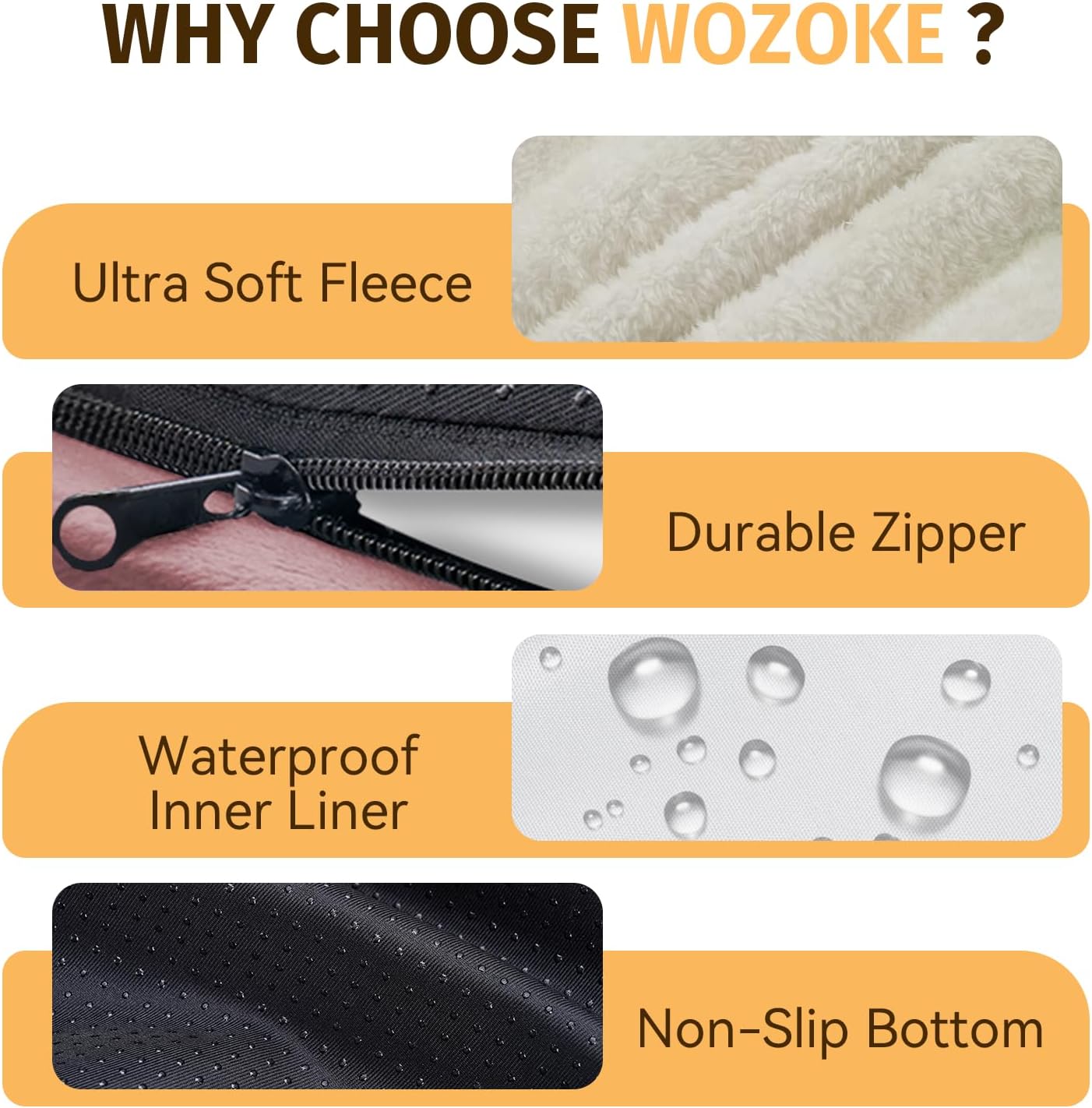 Orthopedic Washable Large Dog Bed: Cooling Dog Bed with Bolsters - Jumbo Bed Waterproof Removable Cover Non-Slip Pet Bed for Extra Large Sized - Pink