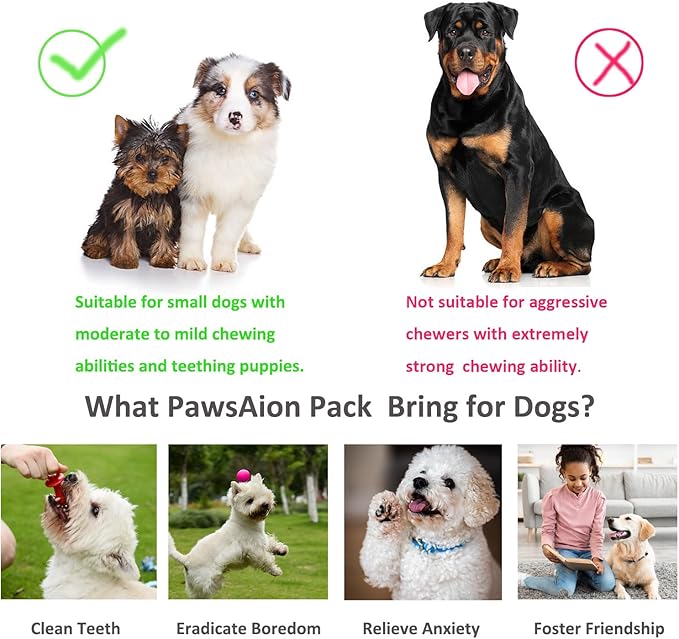PawsAion Puppy Toys Set - 20 Pack Pink Dog Chew Toys for Teething Small Breeds - Tough Rope Toys for Puppies, Cute Soft Rubber Toys Bundle with Basket for Girl Pets