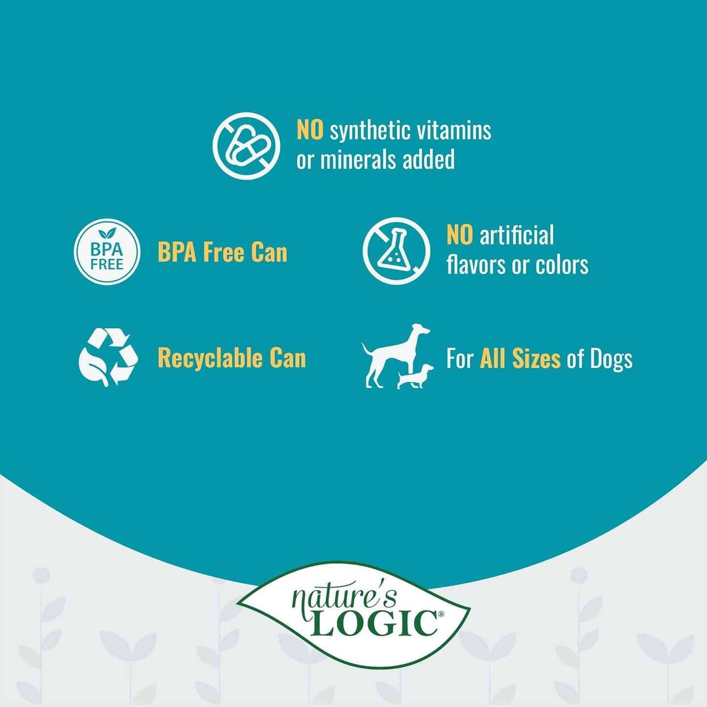 Nature's Logic Grain-Free Canned Dog Food - 95% Animal Proteins - 100% Natural Wet Dog Food Cans - No Common Allergens - All Life Stages - Ideal for Sensitive Dogs - Lamb (13.2 oz, 12 pack)