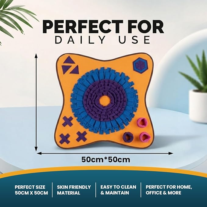 PET ARENA Adjustable Dog Snuffle Mat, Interactive Feeding Enrichment Toy | Encourages natural foraging, slows eating, reduces boredom, and provides mental stimulation for pets of all ages.