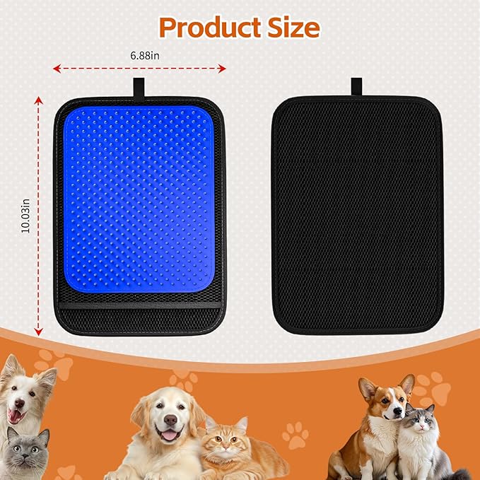 Fancybird Upgrade Pet Hair Removal Glove, Pet Hair Remover Tool with 496 Silicone Tips, Efficient Pet Hair Gloves Gentle Shedding Brushes for Dogs & Cats (Blue)