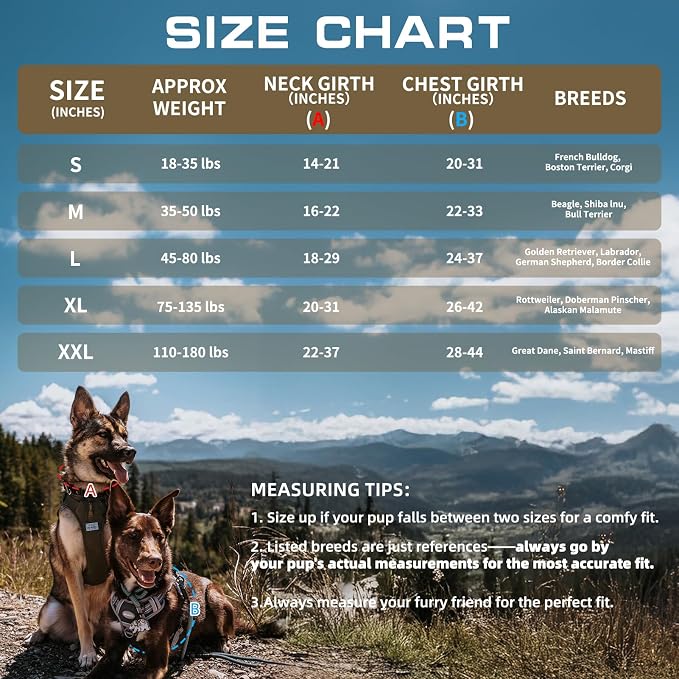 AUROTH Tactical Harness for Large Dogs No Pull Adjustable Pet Harness Reflective K9 Working Training Easy Control Military Service Pet Vest Army Yellow XL
