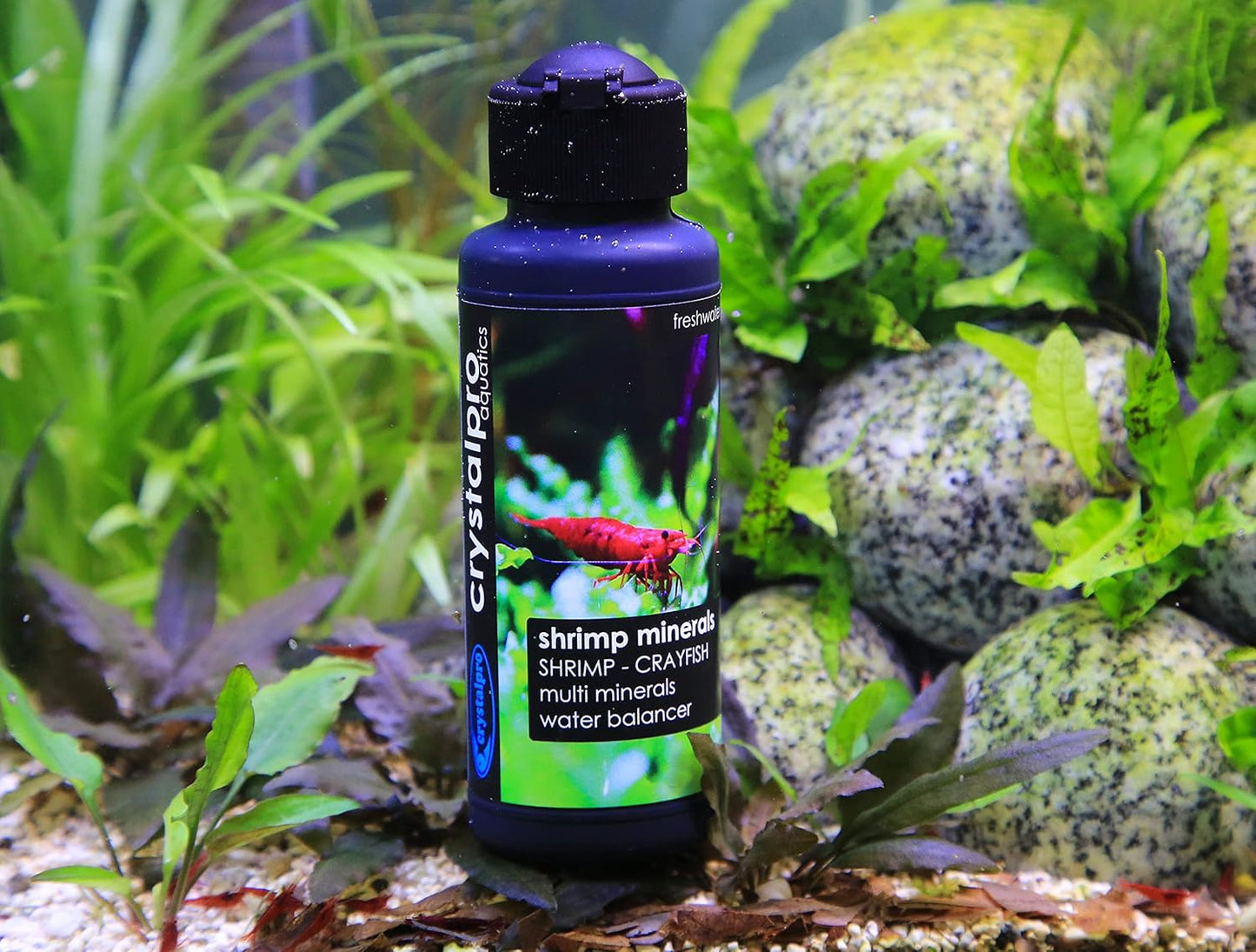 Shrimp Minerals 4.2 Oz β Liquid Aquarium Salt & Trace Elements for Freshwater Shrimp Tanks β Supports Caridina & Neocaridina β Molting & Breeding Additive β Invertebrate Tank Conditioner