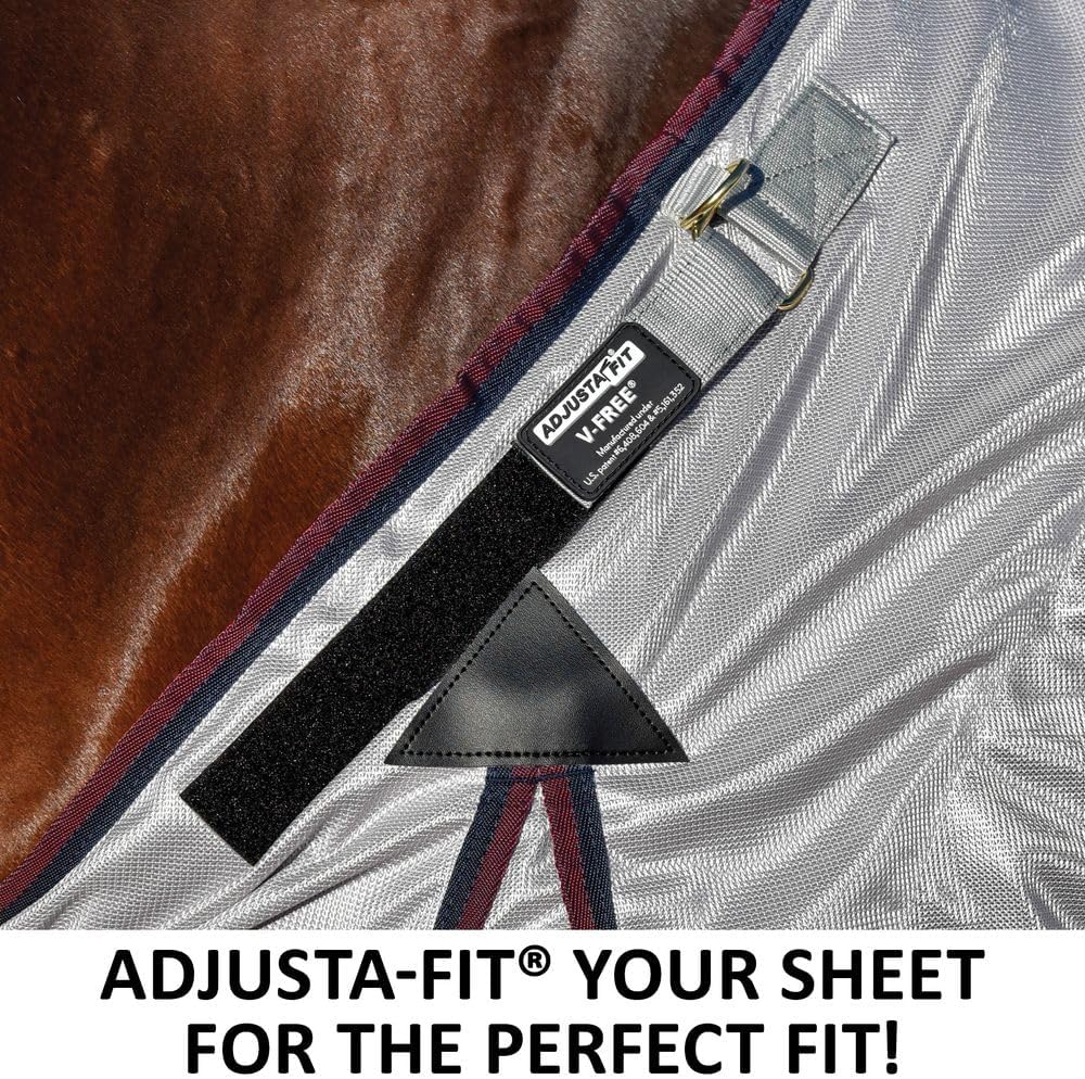 Dura-Tech RipGuard Adjusta-Fit Horse Fly Sheets | Self-Repairing Durability | Enhanced UV & Insect Protection | Ideal for All Horse Breeds