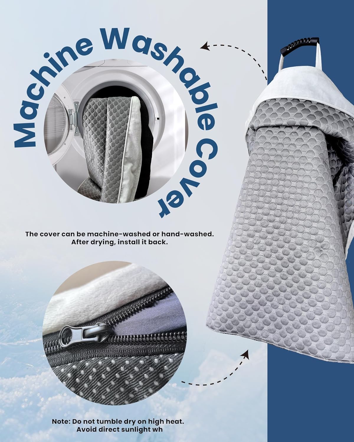 XL Cooling Dog Bed – 45 x 37 inch Waterproof Couch Cover for Dogs Washable, Non-Slip Bottom Self Cooling Mat for Dogs, Durable & Non-Gel, Dog Couch Bed for Sofa Floor Car, Cooling Grey