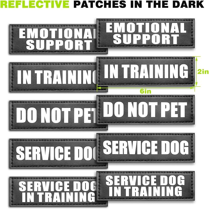 Service Dog Vest Harness for Medium Dog, Tactical Working MOLLE Vest with 10 Pet Patches, No Pull Heavy Duty Harness for Training Walking