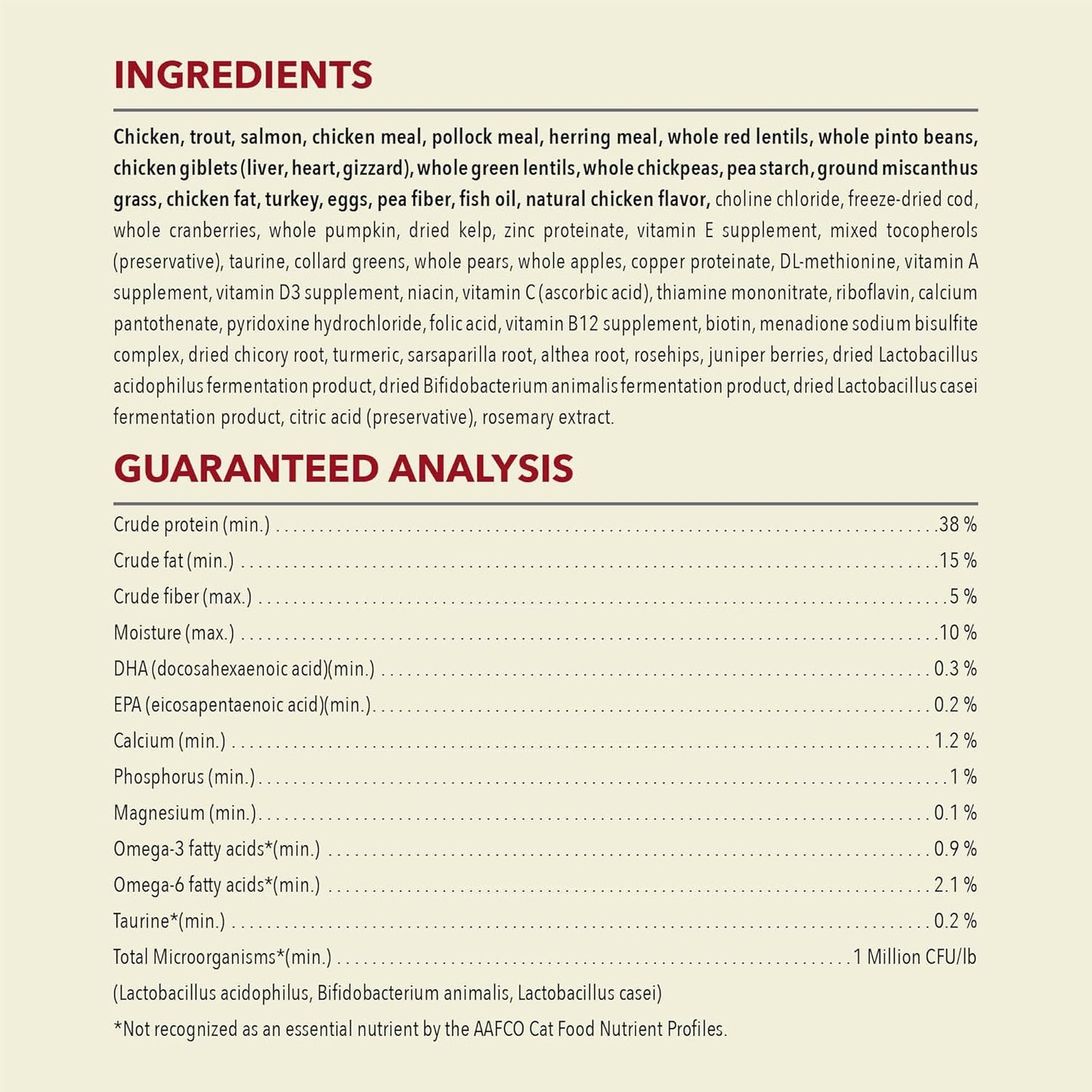 ACANA Highest Protein Dry Cat Food Indoor Cat Food Recipe 4lb Bag