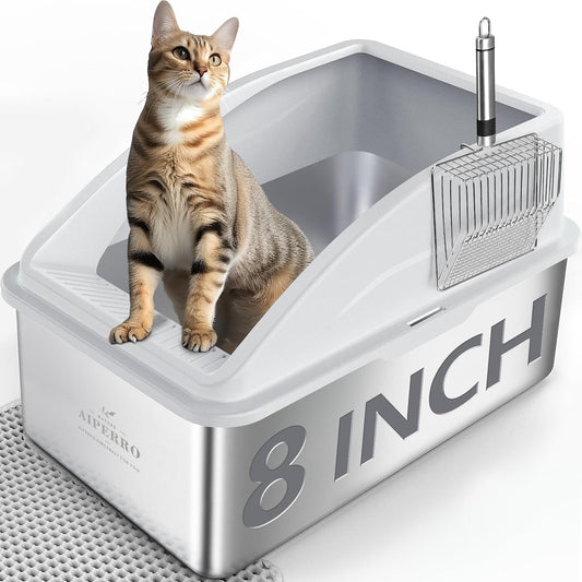 Say Goodbye to Odors and Messes: The Ultimate XXL Stainless Steel Litter Box