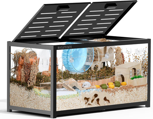 Create a Spacious and Comfortable Home for Small Pets with the BUCATSTATE Hamster Cage 3.0