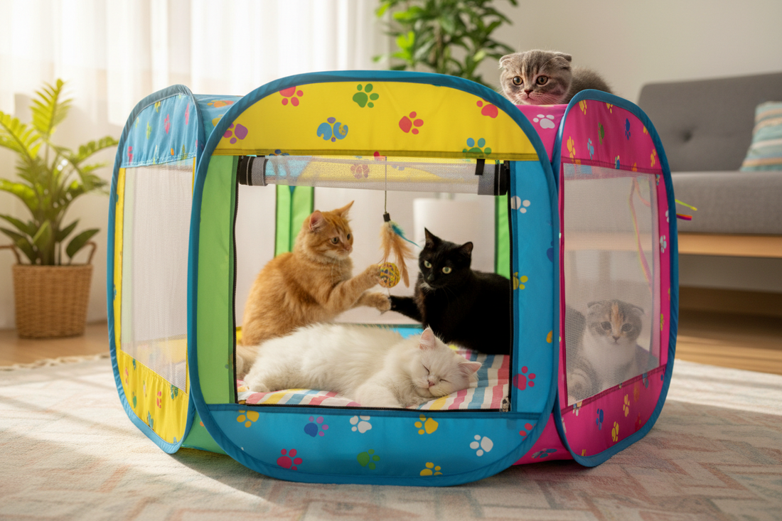The Pop‑Up Playpen That Gave My Cat a Space of Her Own
