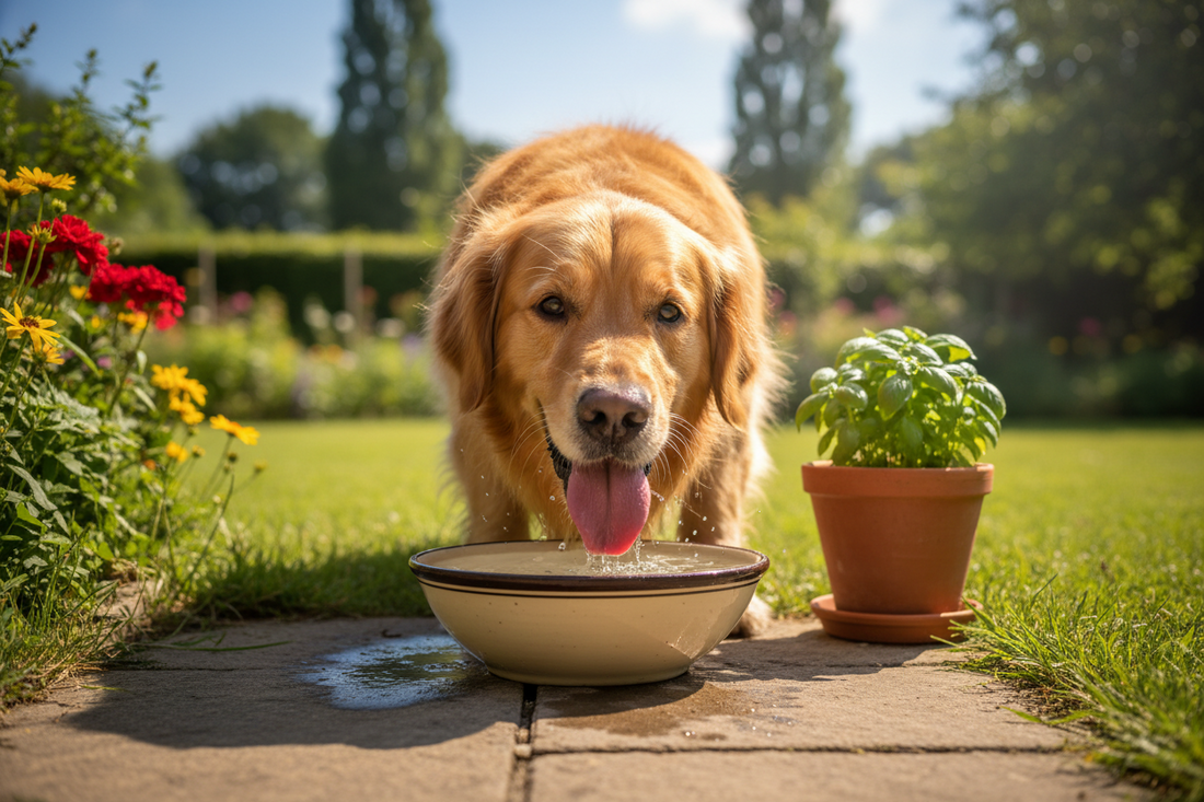 The Large Dog Water Fountain That Keeps Everyone Hydrated—Effortlessly