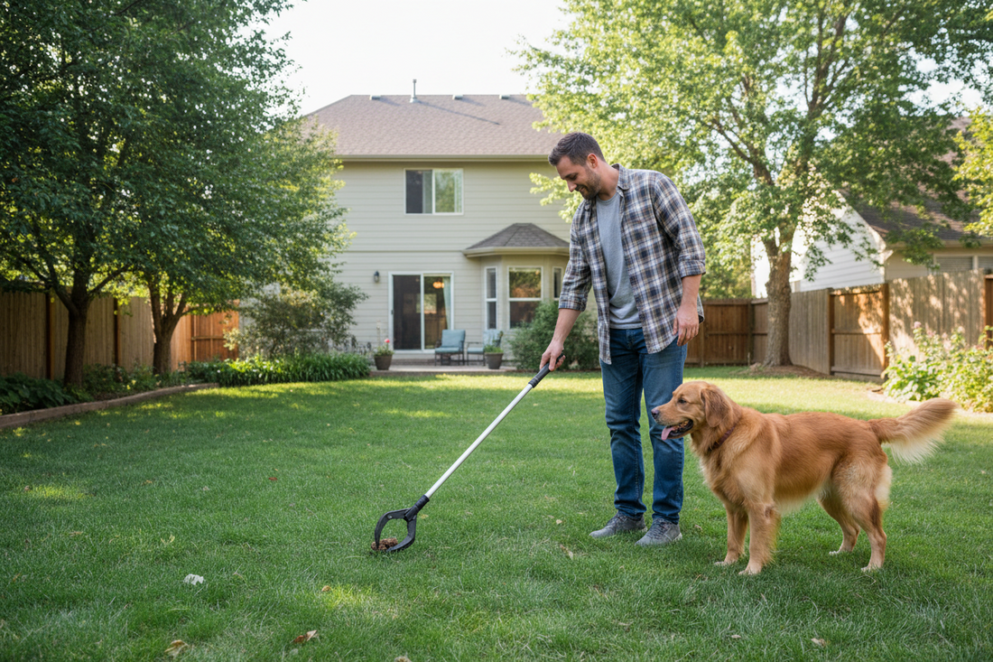 Keep Your Yard Clean with the 32" Pooper Scooper for Dogs