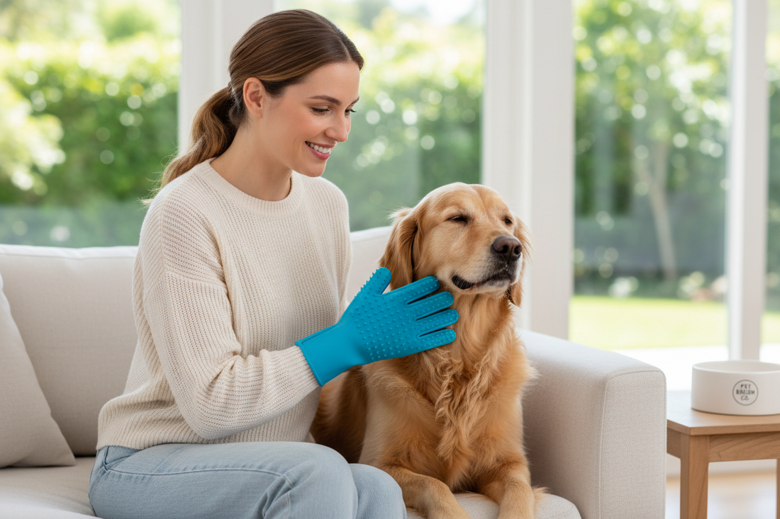 The Grooming Glove That Turns Shedding Into Quiet Bonding Time