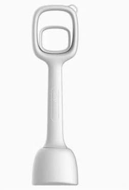 Dog Poop Scooper - Scooper for Small Medium Large Dogs - Indoor and Outdoor Cleaning Tool & Pooper Scooper with Short Handle (White)