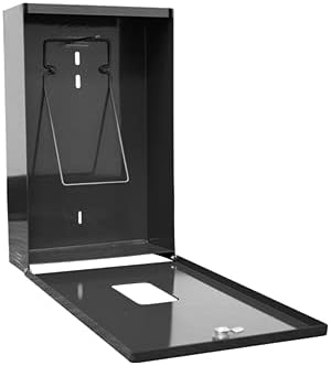 Zero Waste USA - Low Profile Dog Waste Station - EZ-Tie Hanging Bag System - Free 400 waste bags and 25 can liners - Over 500k sold in USA (Matte Black)