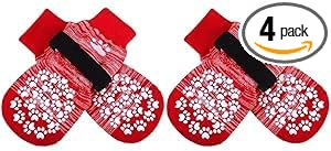 EXPAWLORER Anti Slip Dog Socks to Prevent Licking Paws, Dog Shoes for Hot Pavement, Dog Booties for Small Medium Large Senior Dogs, Traction Control Boots & Paw Protectors for Hardwood Floors