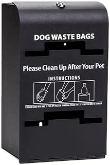 Standard Starter Dog Waste Station / Tie_Handle Roll (Matte Black)