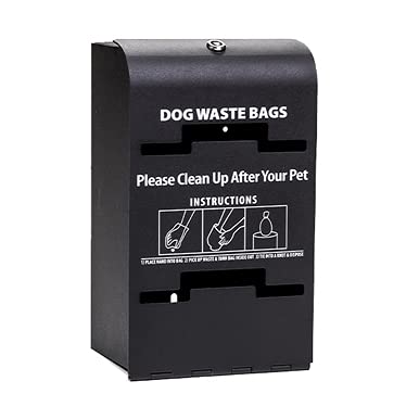 Standard Mini Dog Waste Station / Tie_Handle Roll (Matte Black)