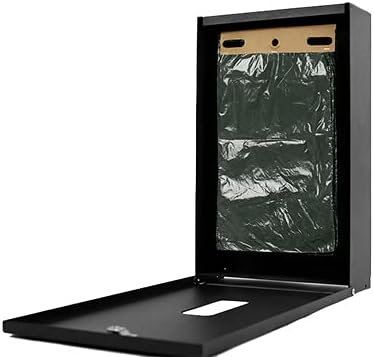 Zero Waste USA - The Gladiator® MittN Bag™ Dog Waste Station - Matte Black | Premium station with locking 11-gallon sealed-chute can, 400 MittN Bag™ header bags & 10-year warranty