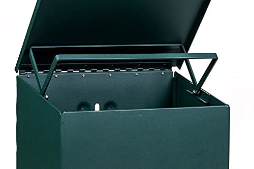 Standard Low Profile Dog Waste Station/MittN Bag™ System_Square Can(Matte Green)
