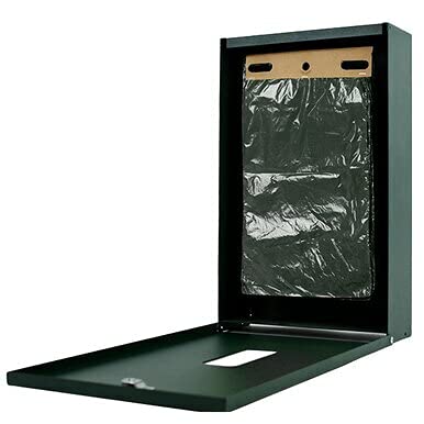 Standard Dog Waste Station/MittN Bag™ System_Square Can(Matte Green)