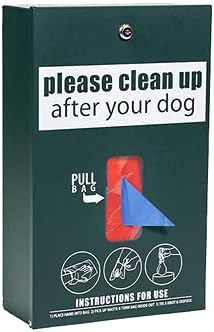 Standard Low Profile Dog Waste Station / Tissue_Style Bag System (Matte Green)