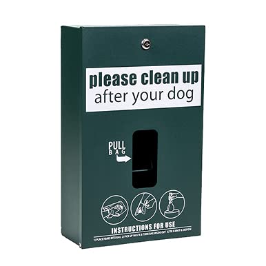 Standard Low Profile Dog Waste Station/ONEpul® Header Bag System (Matte Green)