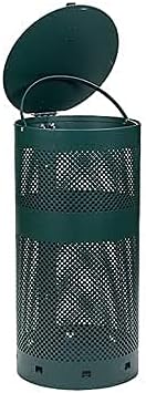 Standard Dog Waste Station / Tie_Handle Roll Bags (Matte Green)