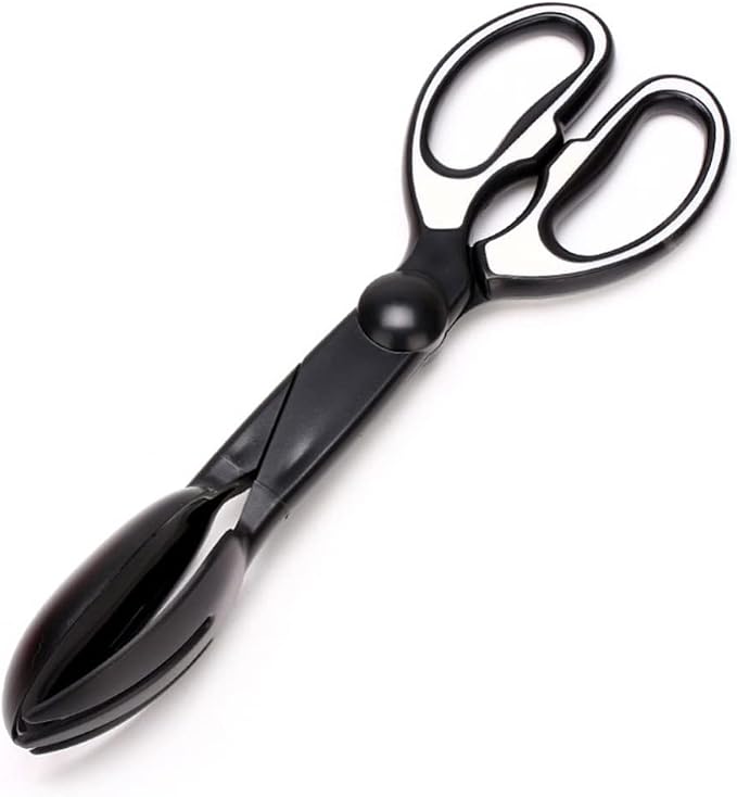 balacoo Petg Pooper Scooper Set for Dogs Handle Scoop Cat Indoor Cleaning Tool Portable Heavy Duty with Jaw Claw Bin (Black) Pets