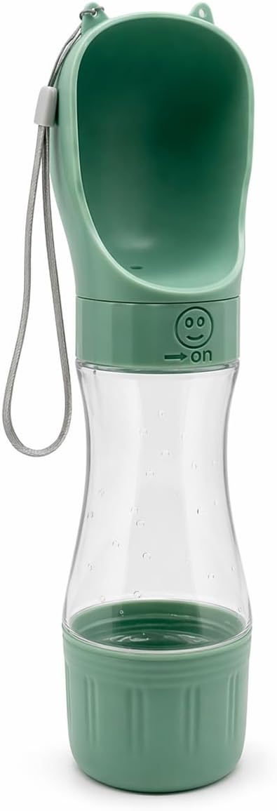 Portable Dog Water Bottle, Leak Proof Pet Water Dispenser for Walking, Travel, Hiking and Outdoor Use, 350ml